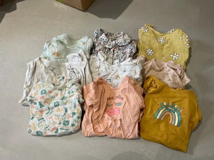 Lot 9 pyjamas coton 3 mois