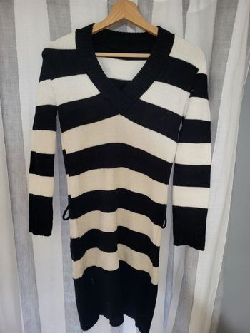 Pull long / robe  à rayures