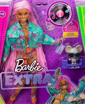 Poupée  BARBIE extra tresse rose ´ 10