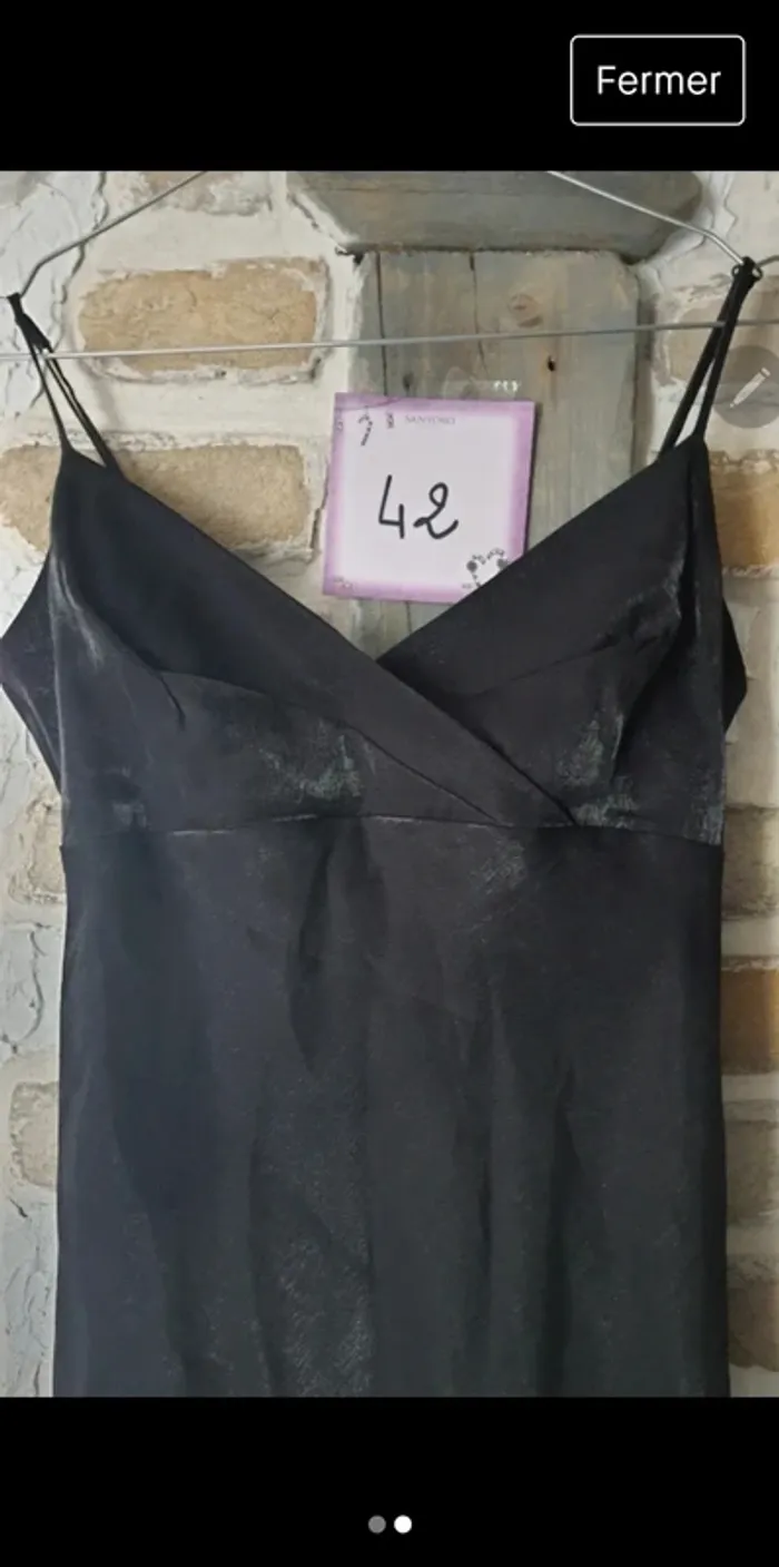 Robe de fête noir scintillant
