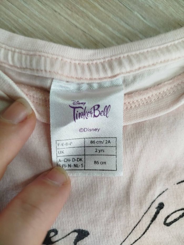 Tee-shirt fée clochette 2 ans 86 cm - photo numéro 3