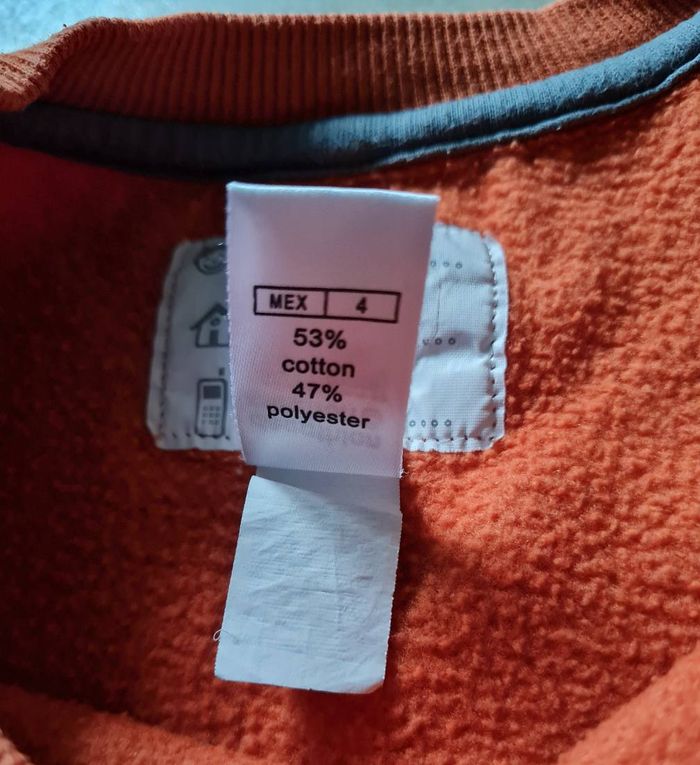 pull sweat Domyos orange garçon 4 ans - photo numéro 4