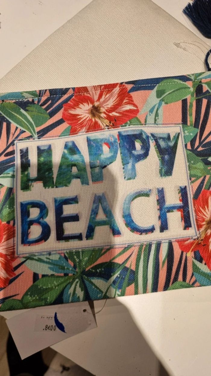 2 trousses pochettes rangement neuf  Happy Beach - photo numéro 7