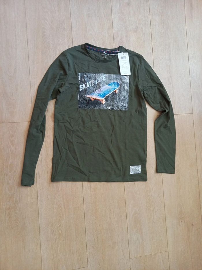 Tee shirt manches longues kaki