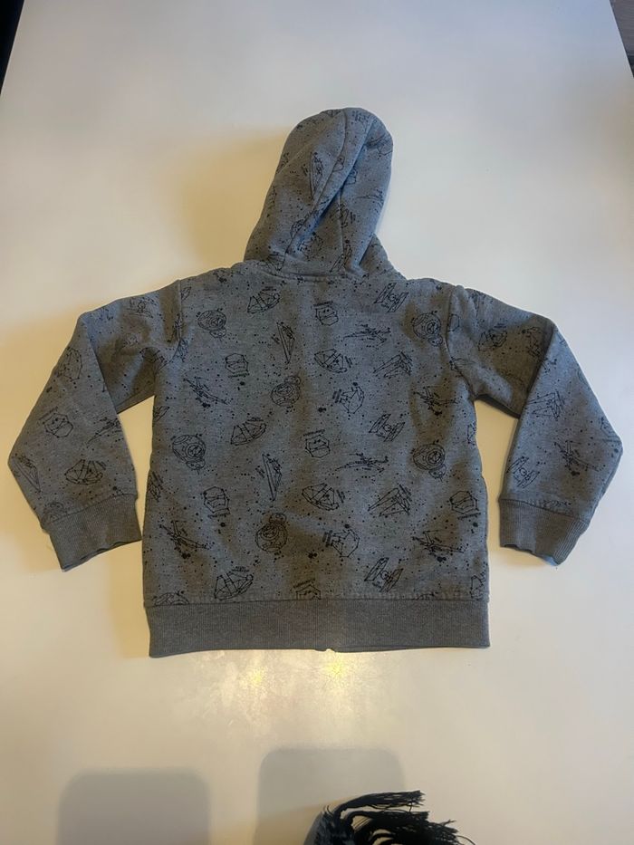 Gilet CHAUD à capuche garçon TRÈS BON ÉTAT taille 8 ans couleur gris - photo numéro 5