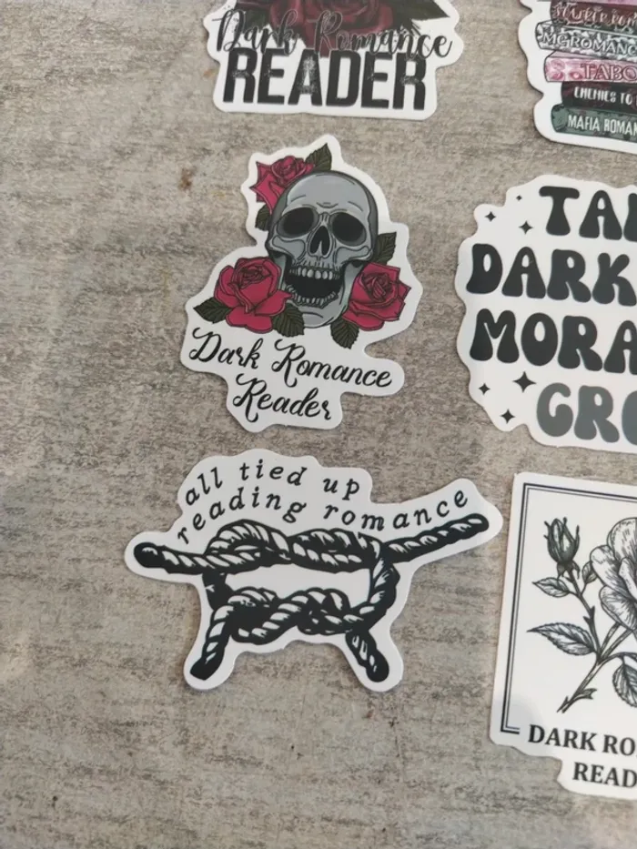 Lot d'autocollants dark romance (lot C) - photo numéro 2