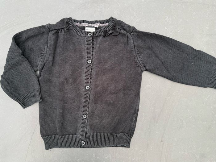 Gilet à boutons noir