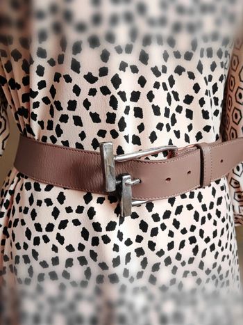 Ceinture taupe Mazzeta cuir taille 80