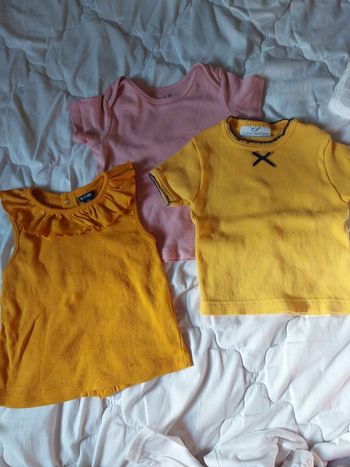 Lot de tee shirt fille 6 mois