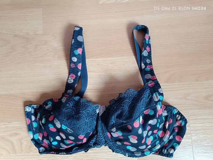 Soutien-gorge bleu marine à motifs Bcp sélection 95C (95 C)