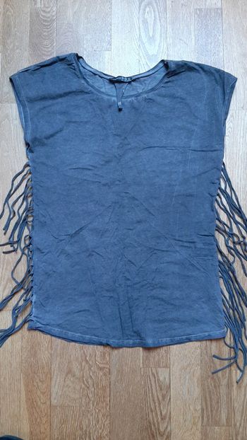 T shirt à franges