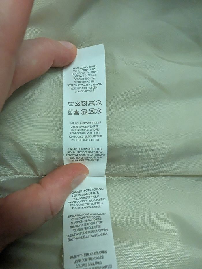 Manteau d'hiver Primark écru/beige sans capuche - Taille M - photo numéro 7