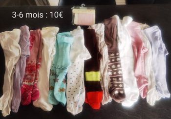 Lot collants bébé