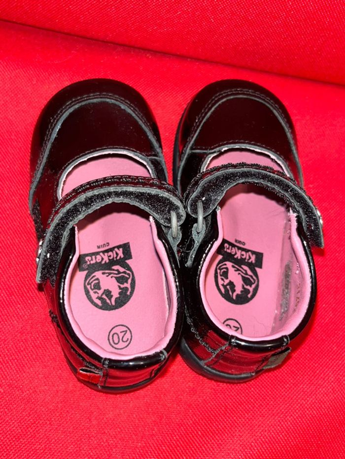 Chaussures bébé fille Kickers 20 noires vernis - photo numéro 6