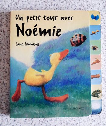 Livre cartonné et coloré Un petit tour avec Noémie