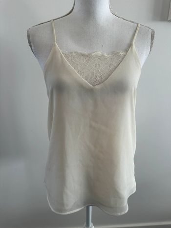 Débardeur en dentelle blanc crème Peace n’ Love T36/38 S/M