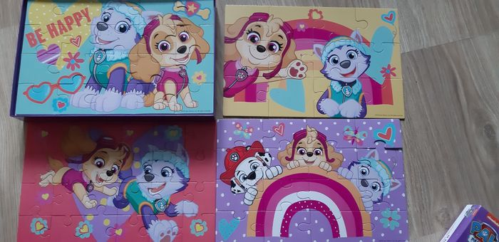 Boite de 4 puzzles pat patrouille