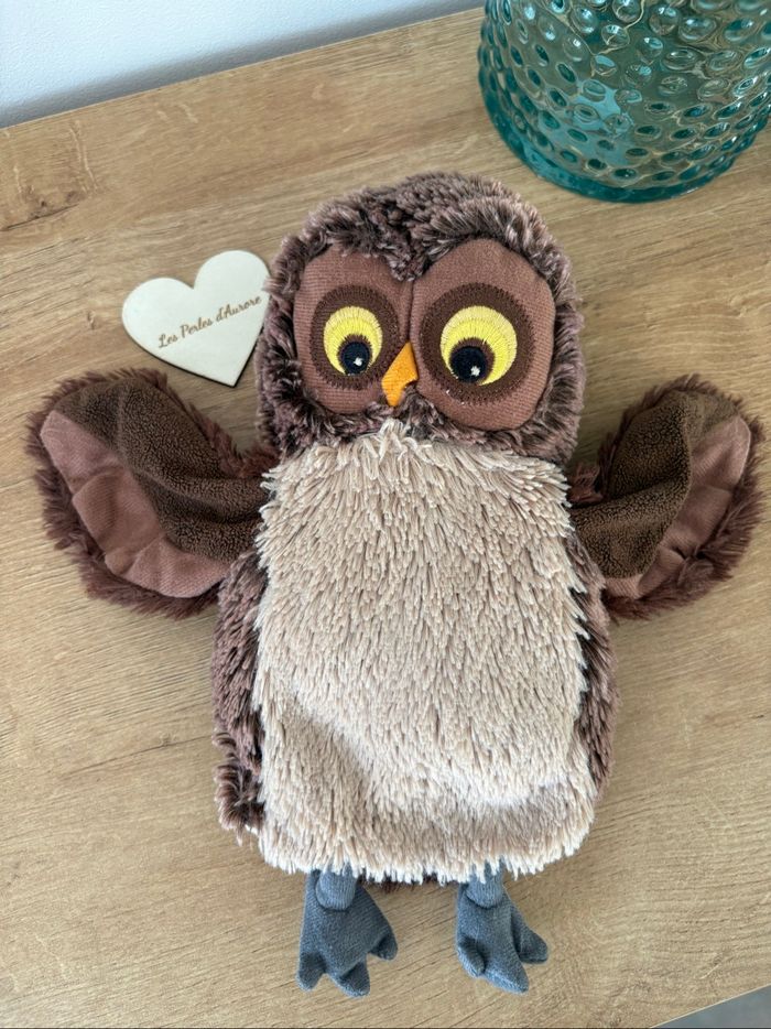 Peluche marionnette doudou hibou chouette Achat occasion