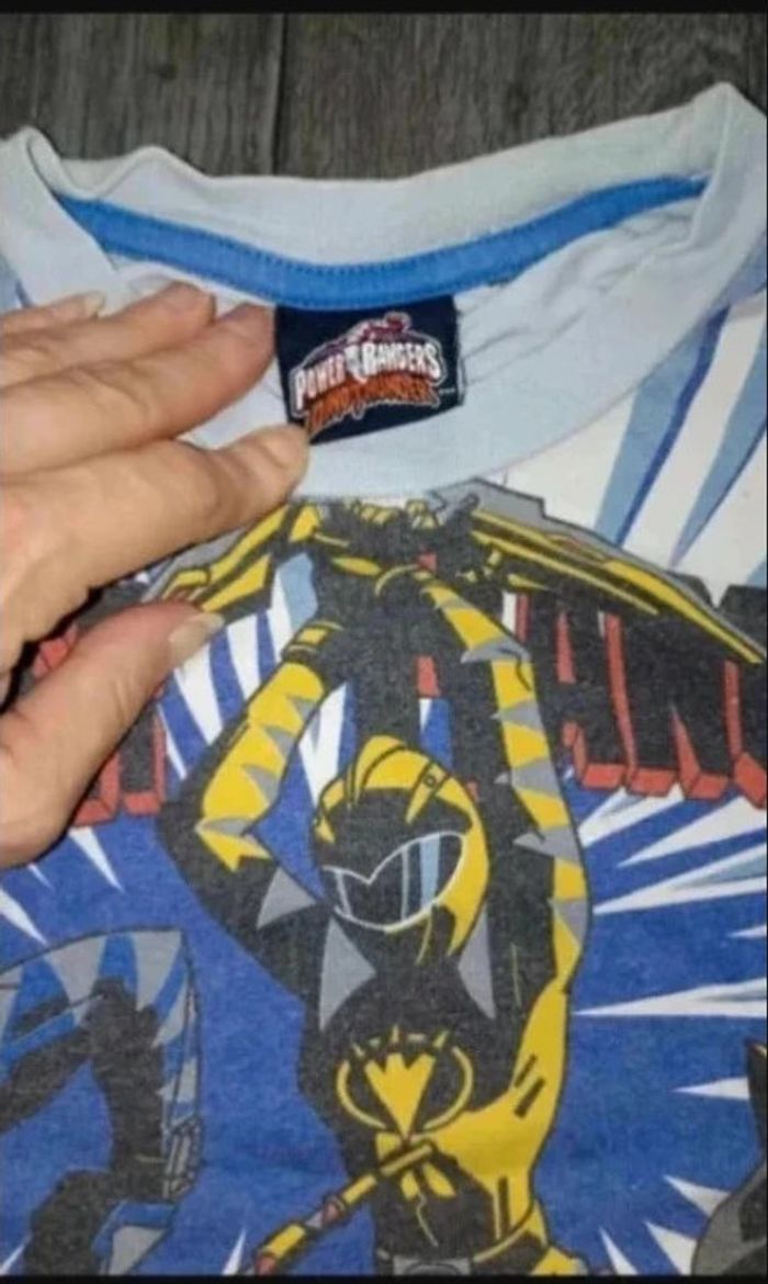 pyjama 2 pièces en coton mi-saison 8 ans / 128 cm Bon état Power Rangers - photo numéro 2