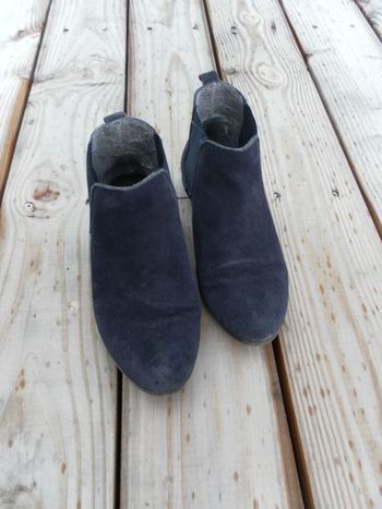 bottines bleu marine