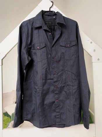 Chemise homme gris foncé Guess Xl