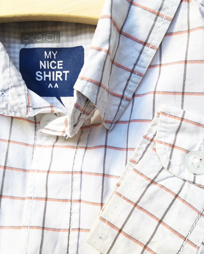 Chemise manches longues à carreaux OKAIDI 6 ans - photo numéro 3