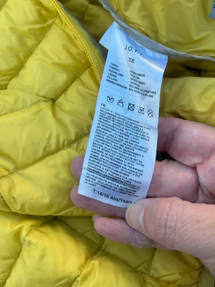 Jott sans manche jaune taille S - photo numéro 8