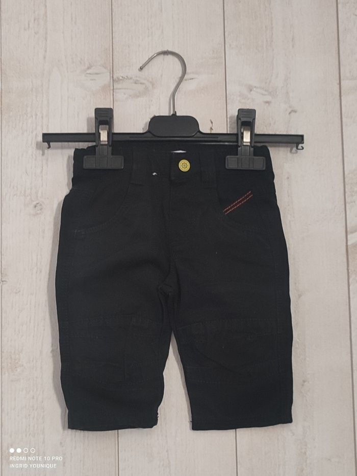 Jeans noir écriture DPAM taille 3 mois