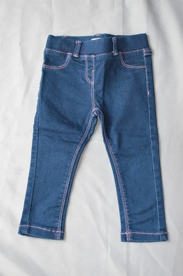 Jeans slim Pat & Ripaton 18-24 mois - Bleu Denim Fille