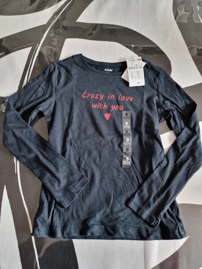 Tee shirt bleu 8 ans kiabi