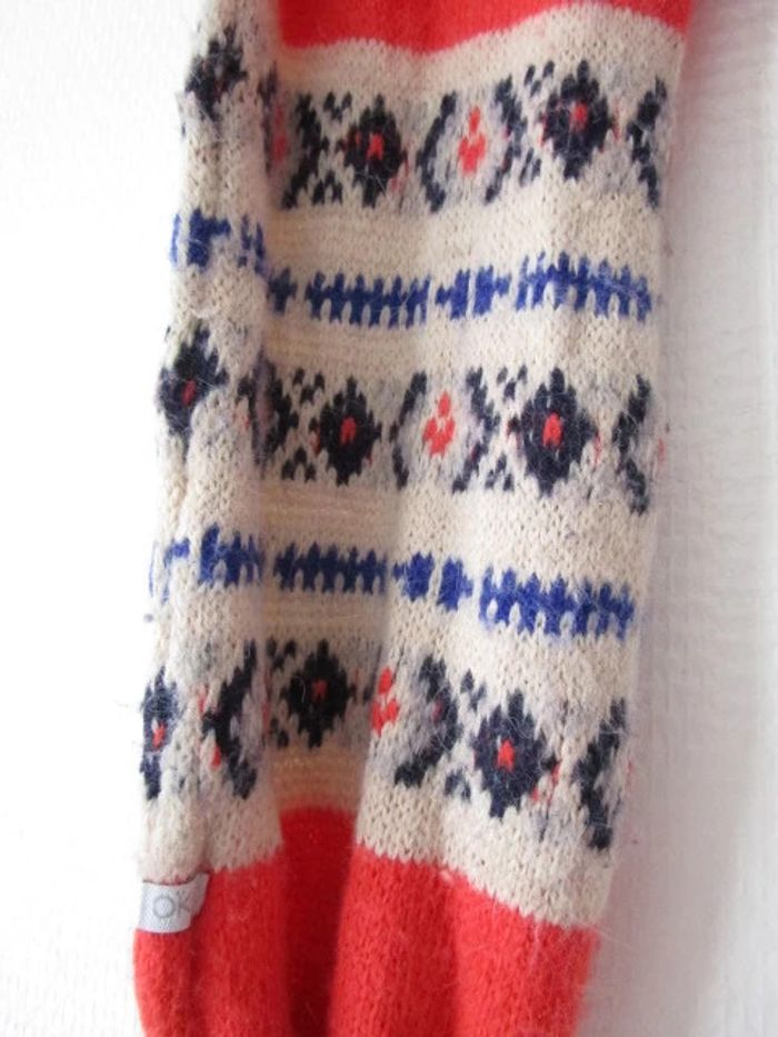 Echarpe orange motifs Okaïdi TBE - photo numéro 3