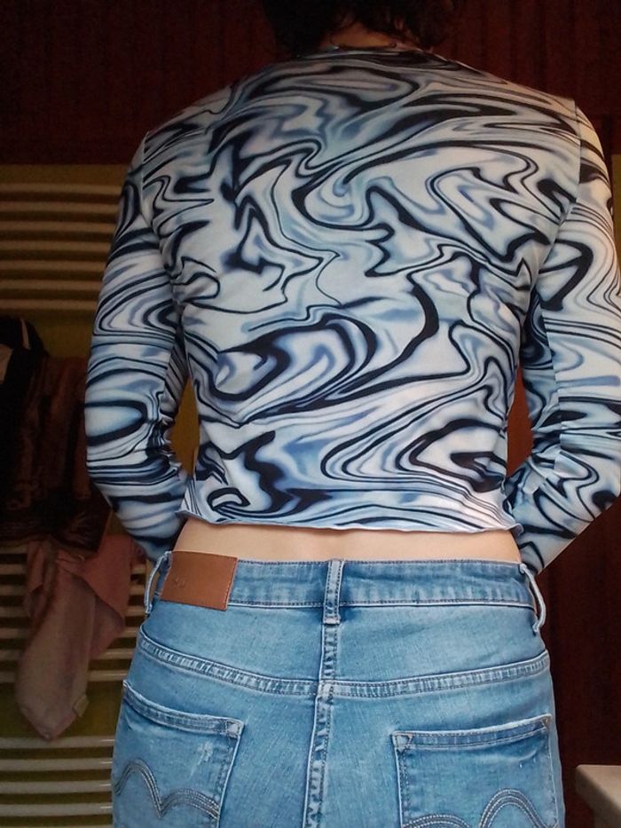 Pull fin femme croq top Bleu - photo numéro 4