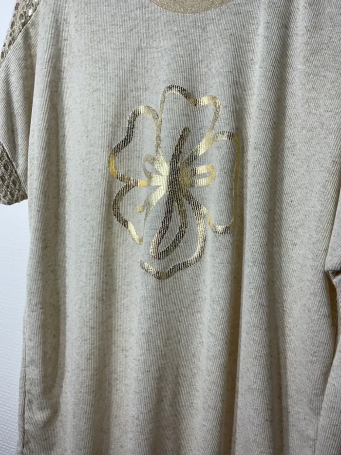 T-shirt « filet de pêche » femme taille unique (38-42)- new collection - neuf avec étiquette - photo numéro 2