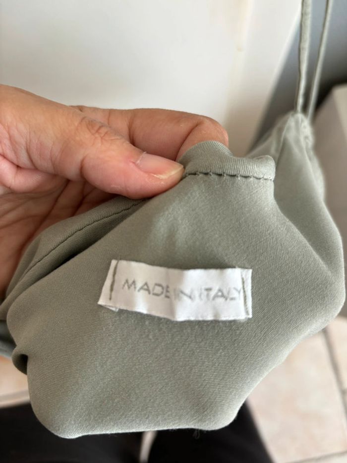 Robe fluide kaki/gris - photo numéro 3