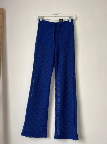Pantalon fluide en dentelle
