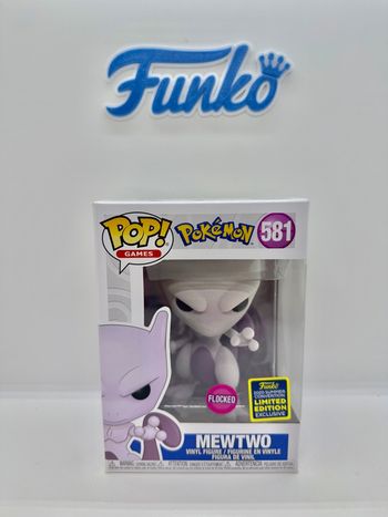 Funko Pop Pokemon Mewtwo 581 Flocked Summer Convention 2020