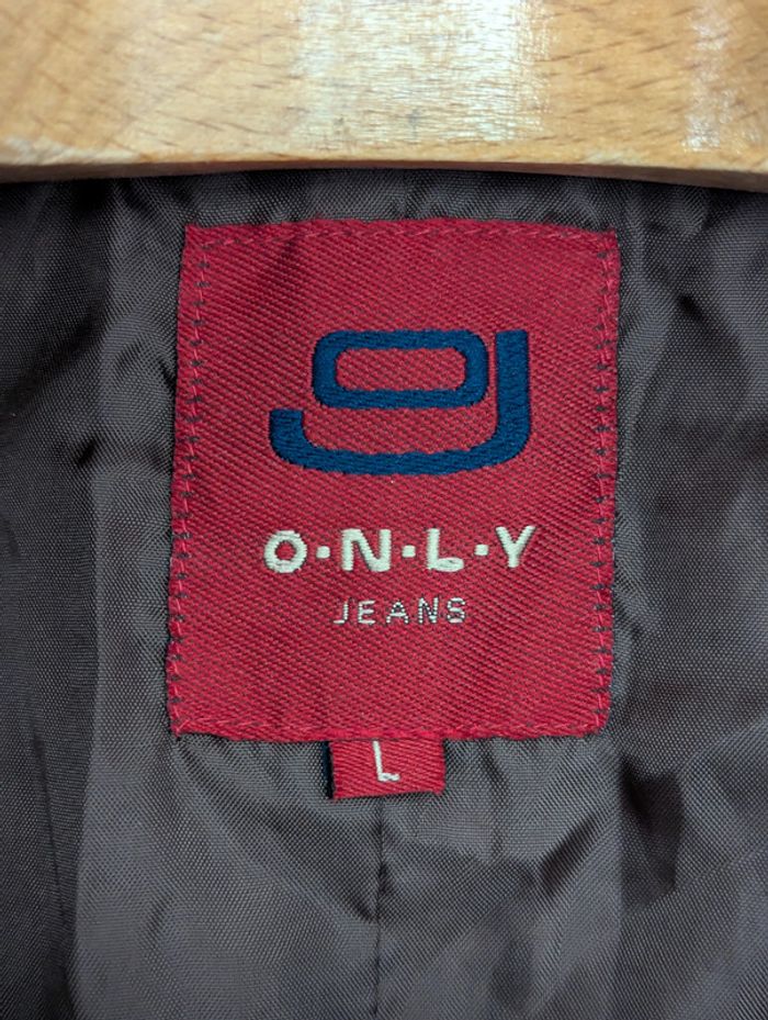 Veste blazer en velours côtelé marron – Only Jeans (L) - photo numéro 3