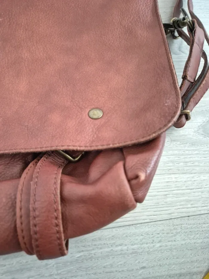 Sac en cuir bordeaux the Genuine Leather - photo numéro 12