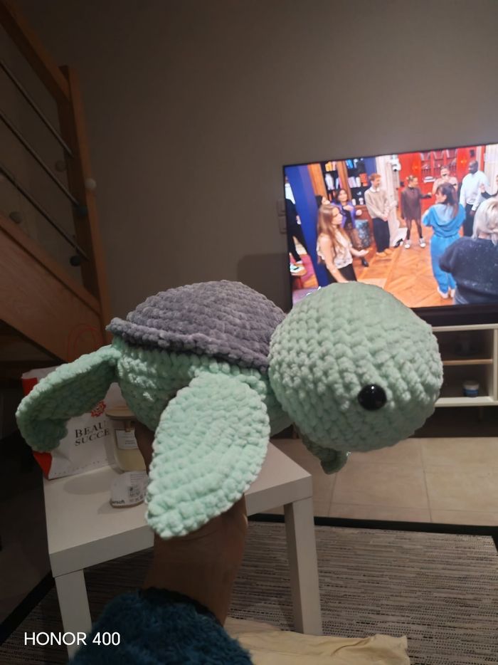 Tortue crochet fait main - photo numéro 2