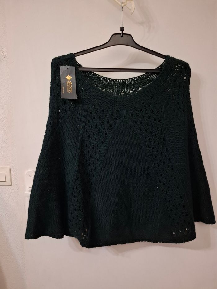 Cape poncho taille unique max taille 40 neuf avec etiquette - photo numéro 2