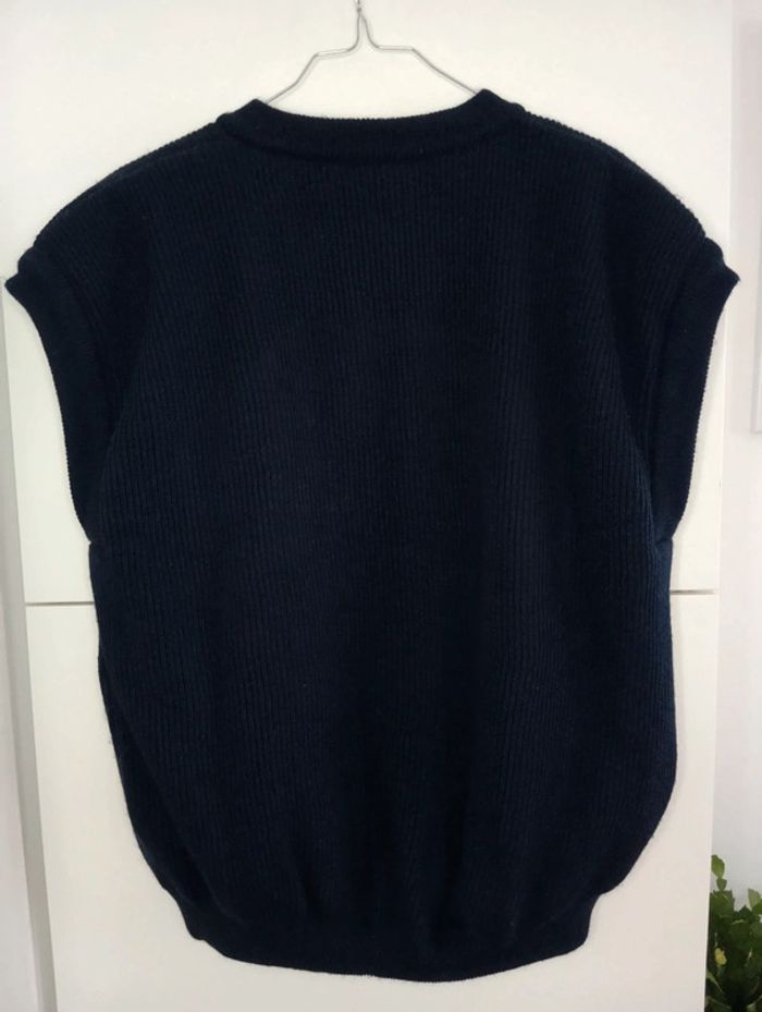 Gilet sans manches fourré marine taille 42 - photo numéro 9