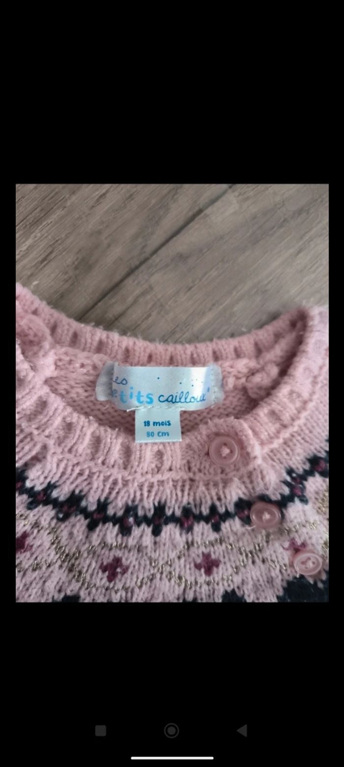 Pull mes p'tits cailloux 18 mois - photo numéro 2