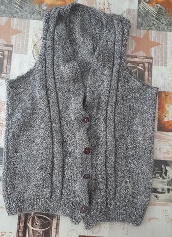 Gilet sans manche laine fine