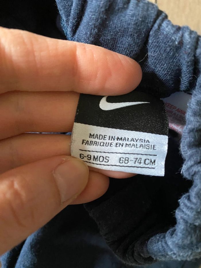 Pantalon jogging Nike 6-9 mois marine - photo numéro 3