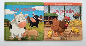 Lot de 2 livres. La vache et La poule