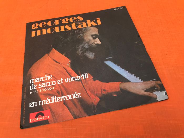 Vinyle 45 tours Georges Moustaki Marche de Sacco et Vanzetti (1971) - photo numéro 2