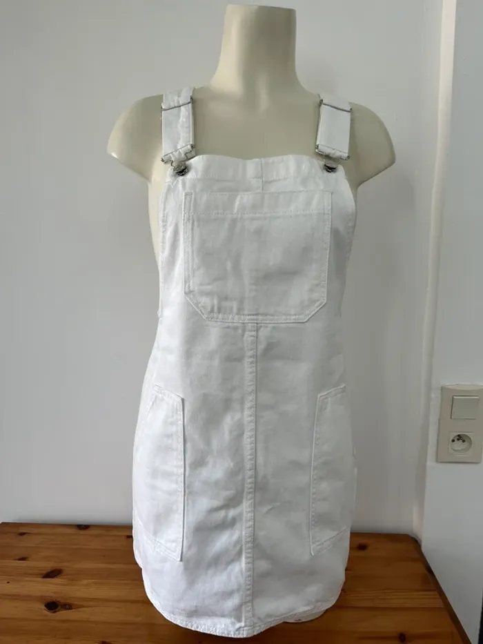 Robe en jean blanche