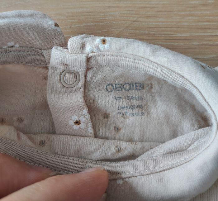 Haut manches longues 3 mois Obaïbi - photo numéro 3