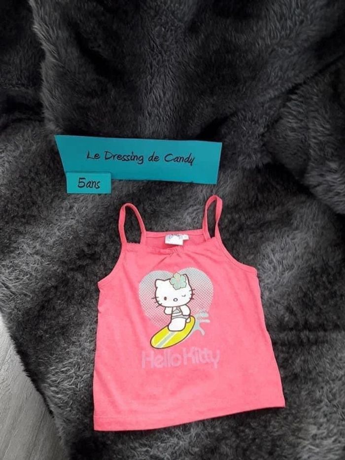 Débardeur top fille 5 ans Hello Kitty