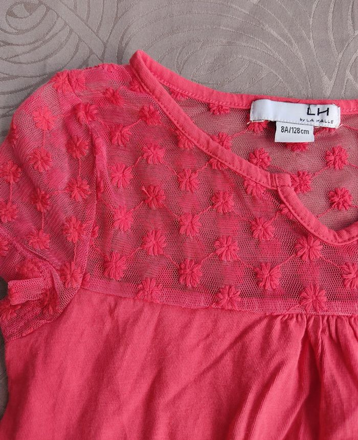 Tee-shirt dentelle 8 ans - photo numéro 3